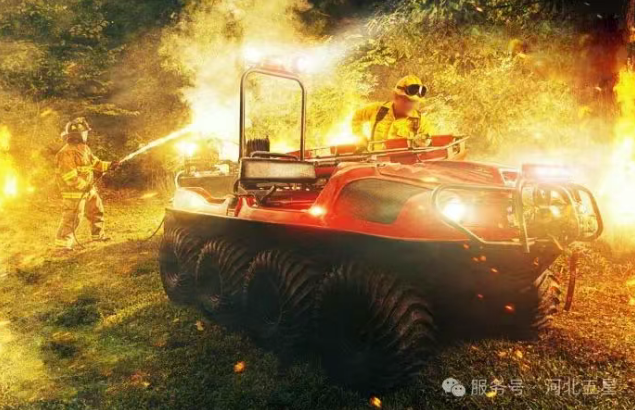 河北五星“瓦爾特·霸王龍”8×8水陸兩棲全地形車：解鎖全行業(yè)搶險新可能